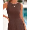 imageBTFBM Women Tank Midi Dress Summer Crewneck Sleeveless Pleated A Line Business Casual Formal Sweater Spring Dresses 2026Brown