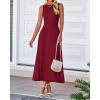 imageBTFBM Women Tank Midi Dress Summer Crewneck Sleeveless Pleated A Line Business Casual Formal Sweater Spring Dresses 2026Burgundy