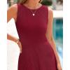 imageBTFBM Women Tank Midi Dress Summer Crewneck Sleeveless Pleated A Line Business Casual Formal Sweater Spring Dresses 2026Burgundy