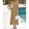 imageBTFBM Women Tank Midi Dress Summer Crewneck Sleeveless Pleated A Line Business Casual Formal Sweater Spring Dresses 2026Camel