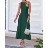 imageBTFBM Women Tank Midi Dress Summer Crewneck Sleeveless Pleated A Line Business Casual Formal Sweater Spring Dresses 2026Dark Green