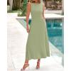 imageBTFBM Women Tank Midi Dress Summer Crewneck Sleeveless Pleated A Line Business Casual Formal Sweater Spring Dresses 2026Mist Green