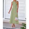 imageBTFBM Women Tank Midi Dress Summer Crewneck Sleeveless Pleated A Line Business Casual Formal Sweater Spring Dresses 2026Mist Green