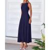 imageBTFBM Women Tank Midi Dress Summer Crewneck Sleeveless Pleated A Line Business Casual Formal Sweater Spring Dresses 2026Navy