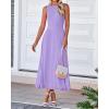 imageBTFBM Women Tank Midi Dress Summer Crewneck Sleeveless Pleated A Line Business Casual Formal Sweater Spring Dresses 2026Purple