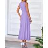 imageBTFBM Women Tank Midi Dress Summer Crewneck Sleeveless Pleated A Line Business Casual Formal Sweater Spring Dresses 2026Purple