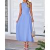 imageBTFBM Women Tank Midi Dress Summer Crewneck Sleeveless Pleated A Line Business Casual Formal Sweater Spring Dresses 2026Sky Blue
