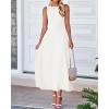 imageBTFBM Women Tank Midi Dress Summer Crewneck Sleeveless Pleated A Line Business Casual Formal Sweater Spring Dresses 2026White
