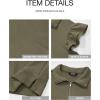 imageBTFBM Womens 2 Piece Outfits Spring Sweatsuit Zipper V Neck Casual Ruffle Cap Sleeve Tops Drawstring Shorts Lounge SetsArmy Green