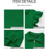 imageBTFBM Womens 2 Piece Outfits Spring Sweatsuit Zipper V Neck Casual Ruffle Cap Sleeve Tops Drawstring Shorts Lounge SetsGreen
