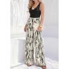imageBTFBM Two Piece Sets For Women Summer 2026 Spring Outfits Casual Sleeveless Wide Leg Pants Sets Beach Vacation ClothesFloral Apricot Black