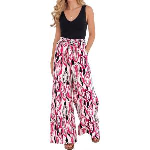 imageBTFBM Two Piece Sets For Women Summer 2026 Spring Outfits Casual Sleeveless Wide Leg Pants Sets Beach Vacation ClothesFloral White Rose Red