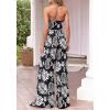 imageBTFBM Jumpsuits For Women Casual 2026 Floral Strapless Jumpsuit Wide Leg Rompers Beach Vacation Clothes Summer OutfitsFloral Black White