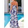 imageBTFBM Jumpsuits For Women Casual 2026 Floral Strapless Jumpsuit Wide Leg Rompers Beach Vacation Clothes Summer OutfitsFloral Dark Blue White