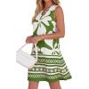 imageBTFBM Casual Summer Dresses for Women 2026 Spring Sleeveless Boho Floral Tank Mini Sun Dress Beach Vacation SundressesFloral White Green