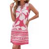 imageBTFBM Casual Summer Dresses for Women 2026 Spring Sleeveless Boho Floral Tank Mini Sun Dress Beach Vacation SundressesFloral White Pink