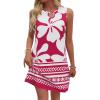 Floral White Red