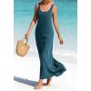 imageBTFBM Satin Dress Sleeveless Scoop Neck Summer Dresses for Women Elegant 2026 Loose Party Sundresses Fashion ClothingDark Blue