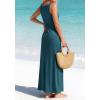 imageBTFBM Satin Dress Sleeveless Scoop Neck Summer Dresses for Women Elegant 2026 Loose Party Sundresses Fashion ClothingDark Blue
