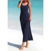 imageBTFBM Satin Dress Sleeveless Scoop Neck Summer Dresses for Women Elegant 2026 Loose Party Sundresses Fashion ClothingNavy Blue