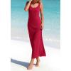 imageBTFBM Satin Dress Sleeveless Scoop Neck Summer Dresses for Women Elegant 2026 Loose Party Sundresses Fashion ClothingRed
