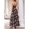 imageBTFBM Summer Maxi Dresses for Women 2026 Strapless Tube Top Floral Spring Wedding Guest Dress Beach Vacation OutfitsBlack Pink Flower