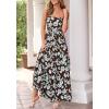 imageBTFBM Summer Maxi Dresses for Women 2026 Strapless Tube Top Floral Spring Wedding Guest Dress Beach Vacation OutfitsCoffee Blue Flower