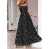 imageBTFBM Summer Maxi Dresses for Women 2026 Strapless Tube Top Floral Spring Wedding Guest Dress Beach Vacation OutfitsDot Black White