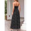 imageBTFBM Summer Maxi Dresses for Women 2026 Strapless Tube Top Floral Spring Wedding Guest Dress Beach Vacation OutfitsDot Black White