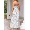 imageBTFBM Summer Maxi Dresses for Women 2026 Strapless Tube Top Floral Spring Wedding Guest Dress Beach Vacation OutfitsDot White Black