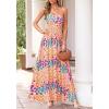 imageBTFBM Summer Maxi Dresses for Women 2026 Strapless Tube Top Floral Spring Wedding Guest Dress Beach Vacation OutfitsFloral White