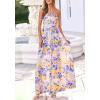 imageBTFBM Summer Maxi Dresses for Women 2026 Strapless Tube Top Floral Spring Wedding Guest Dress Beach Vacation OutfitsLight Purple Flower