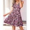 imageBTFBM Womens Summer Dresses 2026 Spring Casual Sleeveless Floral Knit Flowy ALine Mini Dress Pockets Beach SundressFloral Black Multi