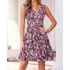 imageBTFBM Womens Summer Dresses 2026 Spring Casual Sleeveless Floral Knit Flowy ALine Mini Dress Pockets Beach SundressFloral Black Multi