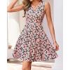 imageBTFBM Womens Summer Dresses 2026 Spring Casual Sleeveless Floral Knit Flowy ALine Mini Dress Pockets Beach SundressFloral Black Pink