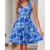 imageBTFBM Womens Summer Dresses 2026 Spring Casual Sleeveless Floral Knit Flowy ALine Mini Dress Pockets Beach SundressFloral Light Blue Blue
