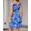 imageBTFBM Womens Summer Dresses 2026 Spring Casual Sleeveless Floral Knit Flowy ALine Mini Dress Pockets Beach SundressFloral Light Blue Blue