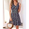imageBTFBM Womens Summer Dresses 2026 Spring Casual Sleeveless Floral Knit Flowy ALine Mini Dress Pockets Beach SundressFloral Navy Blue Multi
