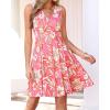 imageBTFBM Womens Summer Dresses 2026 Spring Casual Sleeveless Floral Knit Flowy ALine Mini Dress Pockets Beach SundressFloral Pink Beige