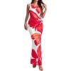 Floral White Red