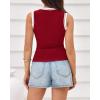 imageBTFBM High Neck Tank Top for Women Sleeveless Ribbed Y2k Clothes Basic Shirts Going Out Outfits Spring Summer Tops 2026Burgundy
