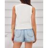 imageBTFBM High Neck Tank Top for Women Sleeveless Ribbed Y2k Clothes Basic Shirts Going Out Outfits Spring Summer Tops 2026White