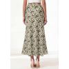 imageBTFBM Midi Skirts for Women 2026 Summer Spring Lightweight A Line High Waisted Wedding Guest Party Silk Long SkirtGreen Camo