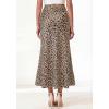 imageBTFBM Midi Skirts for Women 2026 Summer Spring Lightweight A Line High Waisted Wedding Guest Party Silk Long SkirtLeopard Print