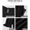imageBTFBM Women Casual Summer Dresses 2026 Spring Crew Neck Ruffle Short Sleeve Smocked Floral Boho Flowy Maxi Dress ClothesSolid Black