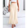 imageBTFBM Skirts for Women Summer 2026 Business Casual Outfits High Waist Cocktail Party Wedding Mermaid Spring Maxi SkirtBeige