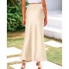 imageBTFBM Skirts for Women Summer 2026 Business Casual Outfits High Waist Cocktail Party Wedding Mermaid Spring Maxi SkirtBeige