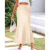 imageBTFBM Skirts for Women Summer 2026 Business Casual Outfits High Waist Cocktail Party Wedding Mermaid Spring Maxi SkirtBeige