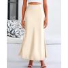 imageBTFBM Skirts for Women Summer 2026 Business Casual Outfits High Waist Cocktail Party Wedding Mermaid Spring Maxi SkirtBeige