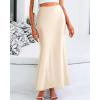 imageBTFBM Skirts for Women Summer 2026 Business Casual Outfits High Waist Cocktail Party Wedding Mermaid Spring Maxi SkirtBeige